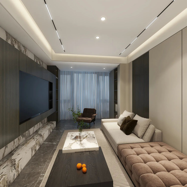 Modern yüksek dereceli sinterlenmiş taş TV dolabı oturma odası