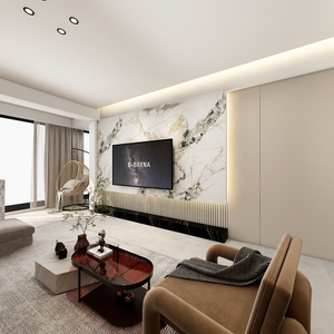 Depolama alanı ile modern stil kaya levha tv dolabı